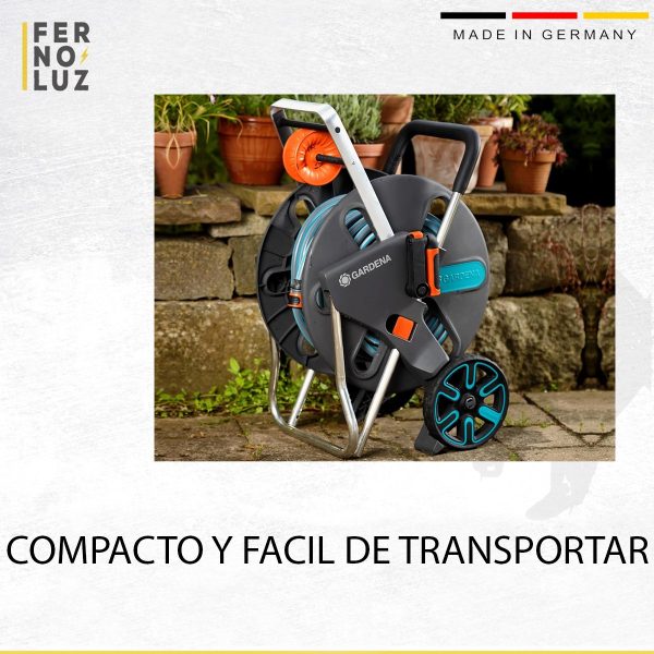 Carro Enrollador De Manguera Porta Manguera Gardena 1852020 - Imagen 5