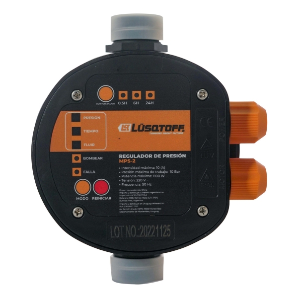 Control Regulador Automático Presión Agua Mps-2 Lusqtoff - Imagen 2