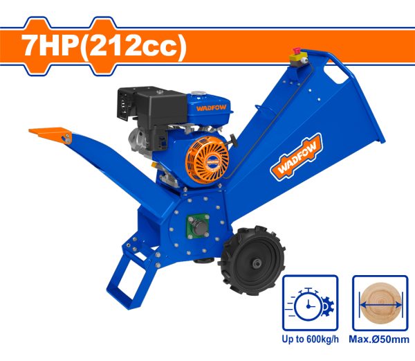 Chipeadora Nafta 7hp 212cc 4.5kg 600kg/h Wxu1307 Wadfow - Imagen 2