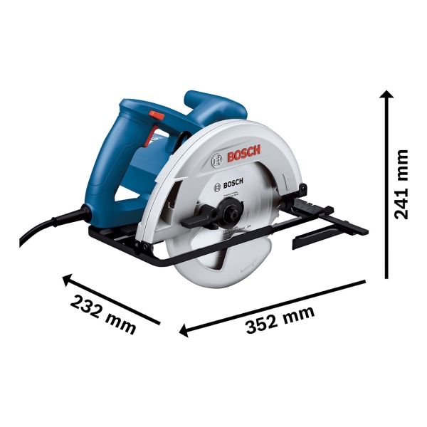 Sierra Circular Eléctrica Bosch Gks 130 184mm Azul 220v - Imagen 5