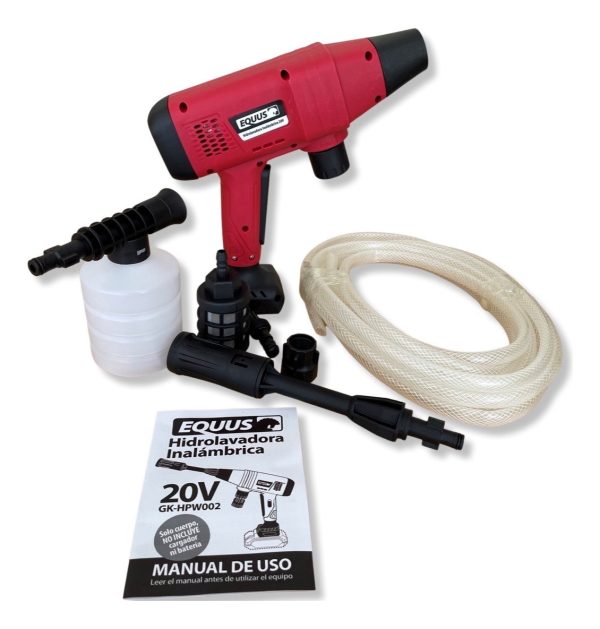 Hidrolavadora Equus Inalambrica + Cragador 20v + Bateria 2.0 - Imagen 3