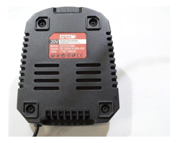 Cargador De Bateria 20v De Taladro Atornillador Equus - Imagen 3