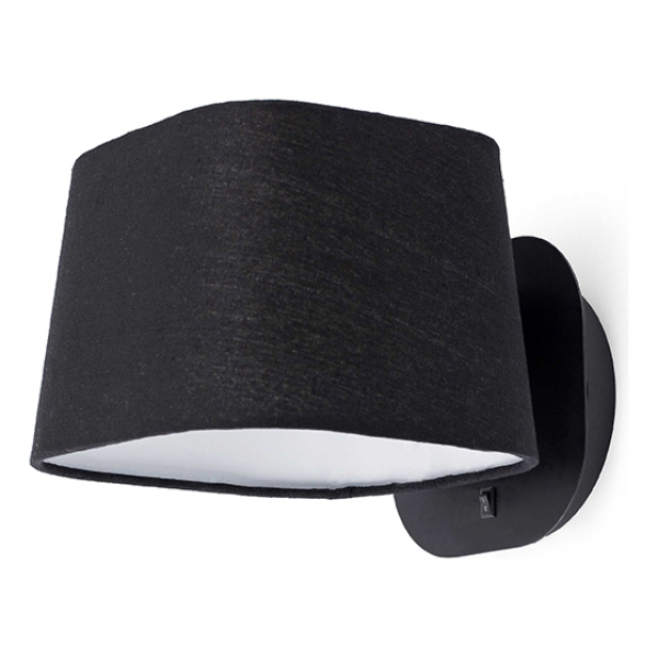 Portatil De Pared Cuadrada, Negra C/switch Faro