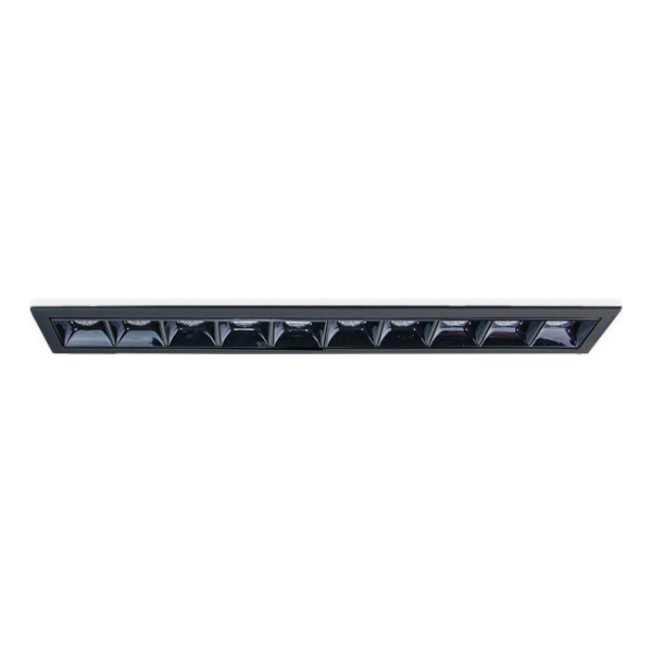 Downlight London 10 Módulos Negro 10x2,5w 3000k
