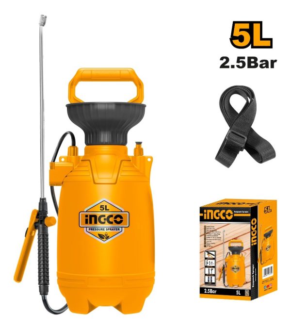 Pulverizador Fumigador 2.5 Bar 5lt Ingco Hspp30502 - Imagen 2
