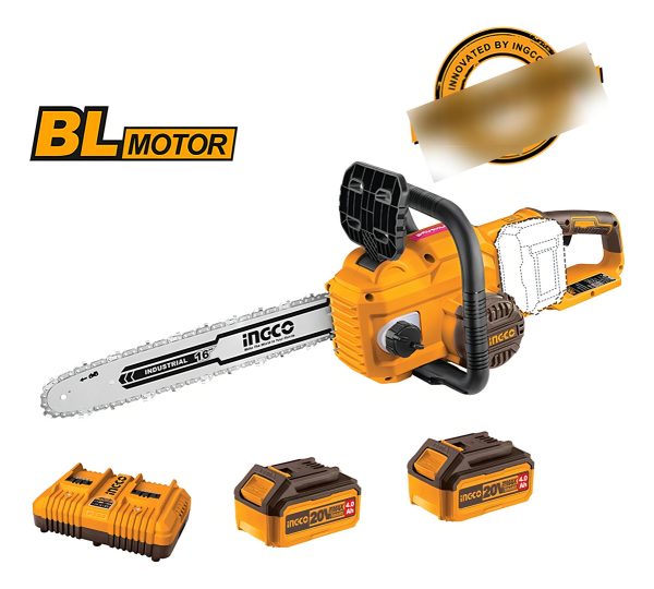Motosierra A Bateria 40v P20s 16 C/bat C/carg Ingco - Imagen 2