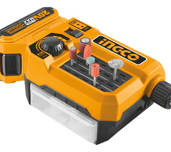Mini Torno 20v C/ Accesorios Ingco Cmgli2001 S/bat Frecuenci - Imagen 2