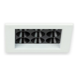 Downlight Led Cuadrado Roma 1mód. Blanco 12w 3000k