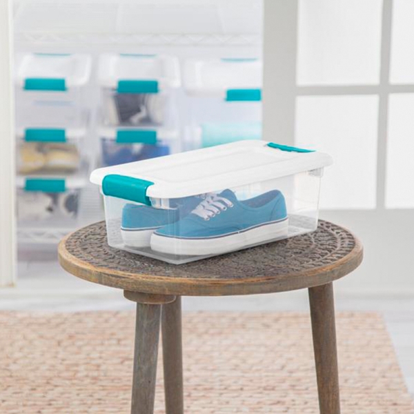 Caja Plástica Transparente Con Tapa, 6 Litros - Imagen 3