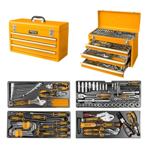Set De 132 Herramientas En Valija Metalica Htcs221321 Ingco