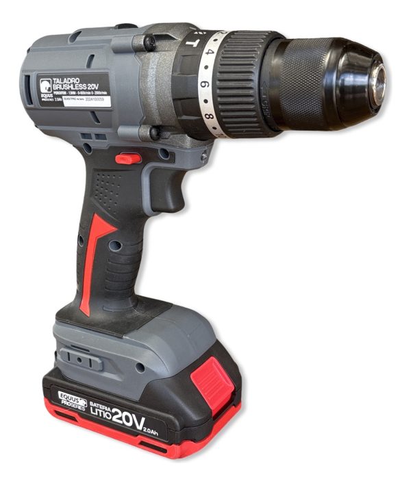Taladro 20v Equus Pro Series Motor S/ Carbones Con 1 Bateria - Imagen 7