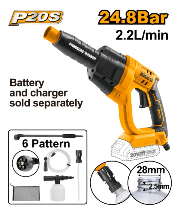 Hidrolavadora A Bateria 20v P20s Sin Bat Sin Cargador - Imagen 2