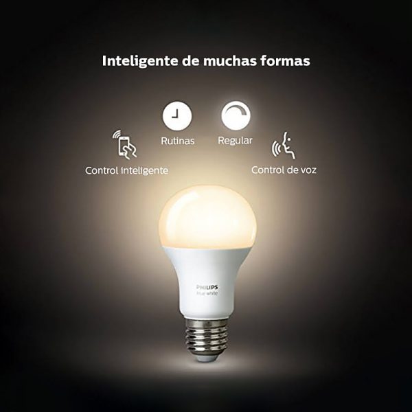 Kit 2 Lamp Led E27 9w 806lm 2700k + Bridge Hue - Imagen 3