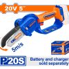 Mini Motosierra A Bateria 5 20v P20s S/bat - Wclp550 Wadfow - Imagen 2
