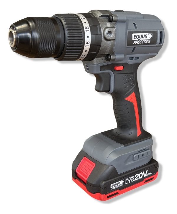 Taladro 20v Equus Pro Series Motor S/ Carbones Con 1 Bateria - Imagen 6