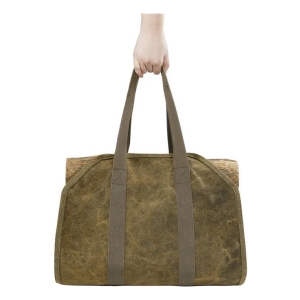 Bolso Leñero Lienzo Verde Equus