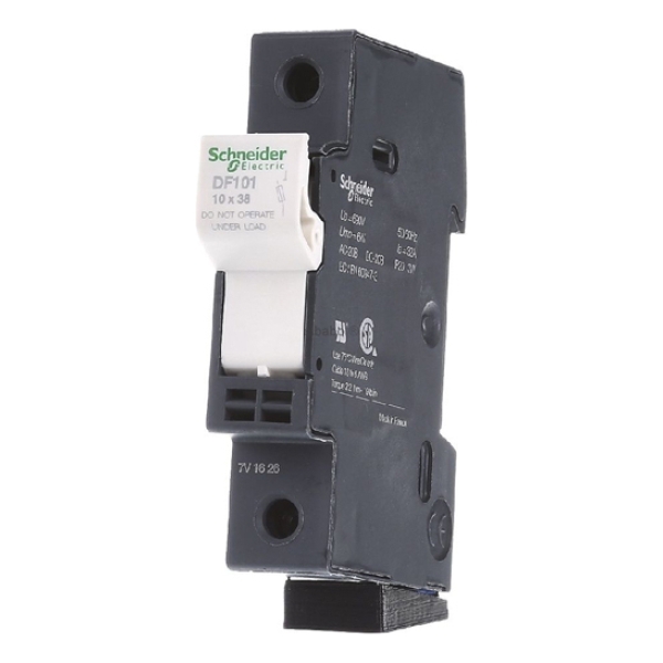Portafusible P/riel Din 1p 32a 10x38mm