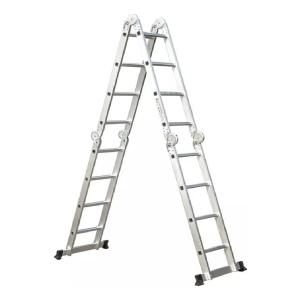 Escalera Andamio De Aluminio Multifunción 4.7m 16 Escalones