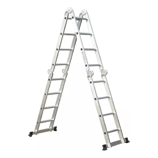 Escalera Andamio De Aluminio Multifunción 4.7m 16 Escalones
