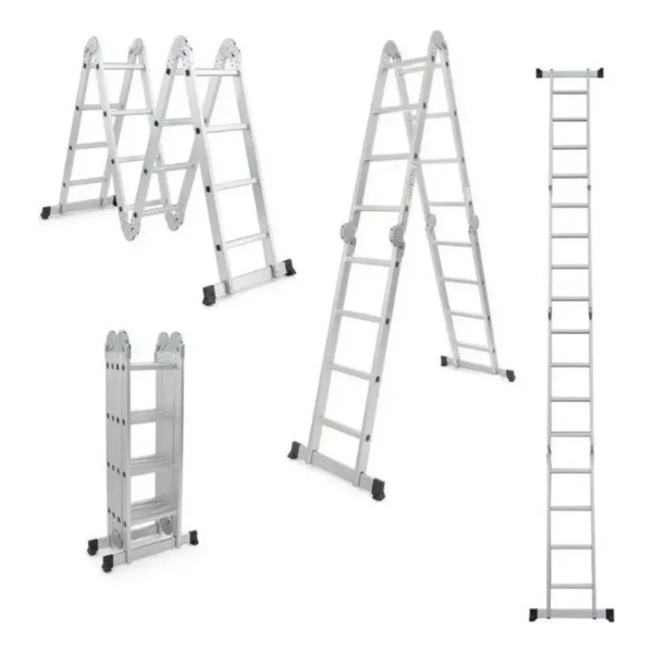 Escalera Andamio De Aluminio Multifunción 4.7m 16 Escalones - Imagen 2