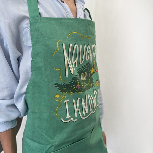 Delantal De Navidad Para Adulto Color Verde - Imagen 3