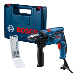 Taladro Eléctrico Percutor 1/2 750w Bosch Gsb 13 Re + Mechas