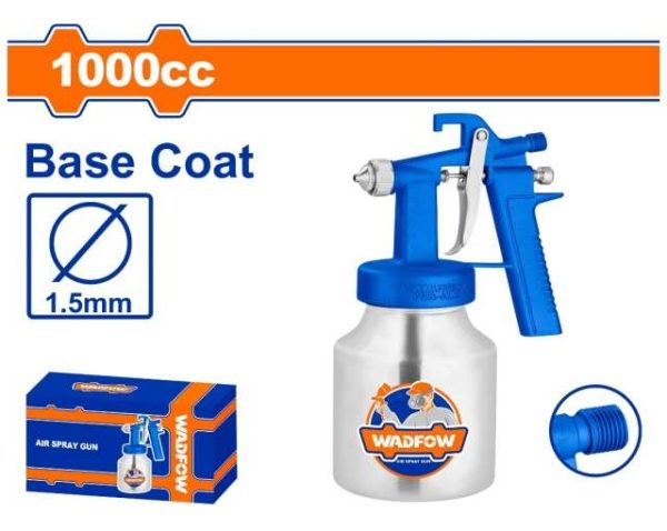 Pistola De Pintar Neumatica 1000cc Tacho Metalico Wadfow Wga - Imagen 2