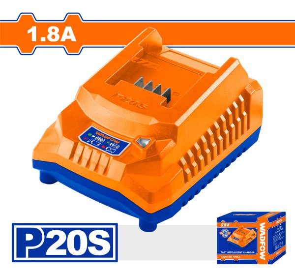 Cargador Bateria Wadfow 20v P20s 1.8a Wfcp518 - Imagen 2