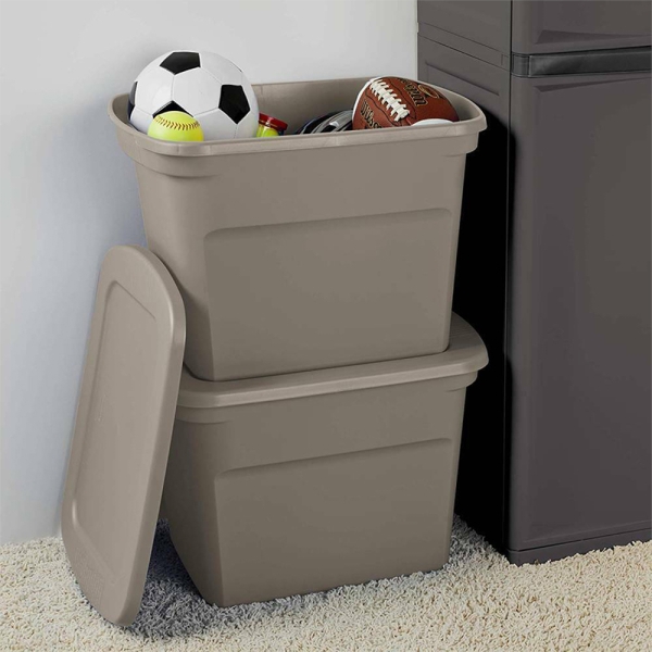Caja Plástica Transparente Con Tapa, 61 Litros - Imagen 3