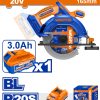 Sierra Circular 20v 165mm Bat/carg Brushless Wadfow Wlwp5521 - Imagen 2
