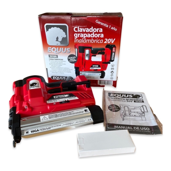 Clavadora Grapadora Inalámbrica 20v Equus - Imagen 3
