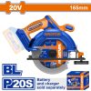 Sierra Circular 165mm P20s Wadfow Sin Bat Sin Carg Wlwp5520 - Imagen 2