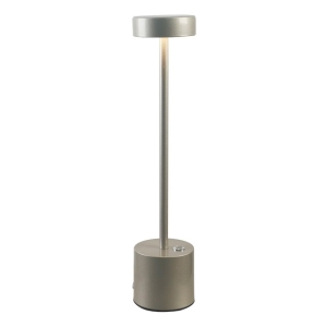 Portátil De Mesa Led Inalámbrica Usb Plateado