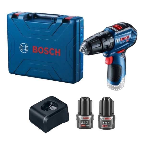 Atornillador Taladro Percutor 3/8 Batería Bosch Gsb 12v-30
