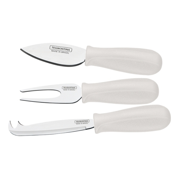 Jgo. 3 Utensilios Color Blanco Para Queso- Tramontina Tn9723
