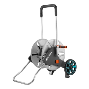 Carro Portamanguera Aquaroll M De Metal Con Ruedas Gardena