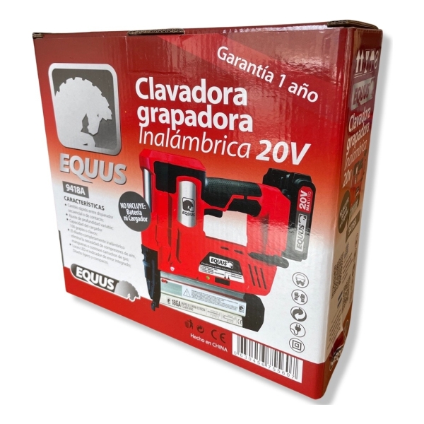 Clavadora Grapadora Inalámbrica 20v Equus - Imagen 4