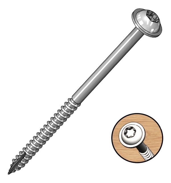 Milescraft Tornillos Torx 2 1/2 Pulgadas (64mm) X50 Unidades - Imagen 2