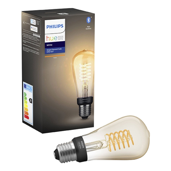 Lámpara Led Velón Vintage Hue E27 7w 550lm Cálida - Imagen 2