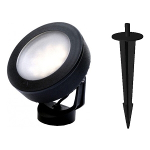 Spot Spike Con Pincho Y Lámpara Led, Negro- Fumagalli Fl0125