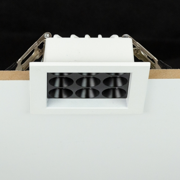 Downlight Led Cuadrado Roma 1mód. Blanco 12w 3000k - Imagen 2