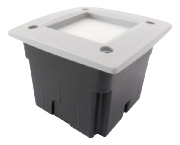 Embutido Cuadrado De Pared, Gris - Fumagalli Fl0325 - Imagen 2