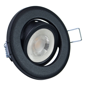 Downlight Redondo Big Pluton Negro Gu10 No Incl.