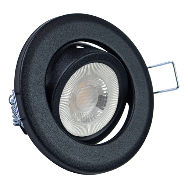 Downlight Redondo Big Pluton Negro Gu10 No Incl.