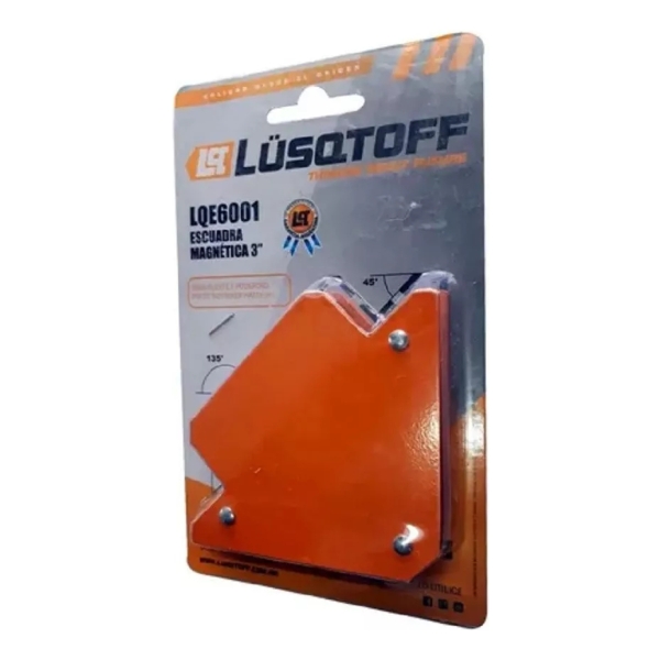 Escuadra Magnética Soldar Carpintero 3 25lb Lusqtoff - Imagen 2