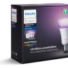 Kit 3 Lamp E27 9w 806lm Rgbw + Bridge Hue - Imagen 2