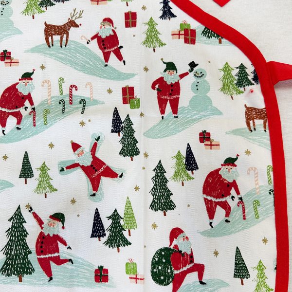 Delantal Infantil De Navidad Papa Noel - Imagen 3