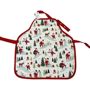 Delantal Infantil De Navidad Papa Noel