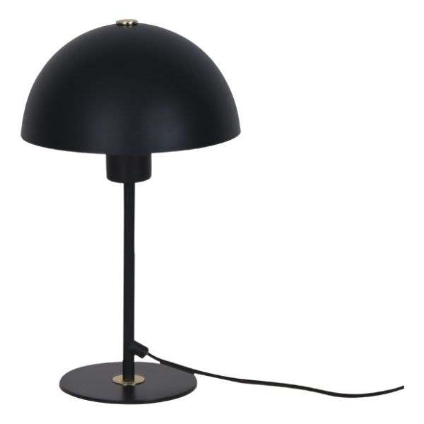 Portátil De Mesa En Metal Negro Vintage Hongo O20cm