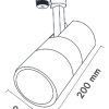 Spot P/riel Bonatti 30 Track Negro 15w 3000k - Imagen 2